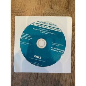 Dell Microsoft Windows XP Professional Service Pack 3 Reinstallation CD Disc